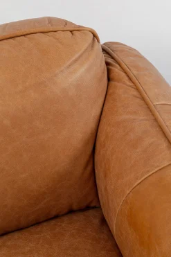 Sofa Ekskluzywna 2-osobowa Skórzana Jasnobrązowa 228 Cm*KARE Design Discount