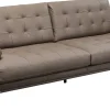 Sofa Ekskluzywna 2-osobowa Skórzana Pikowana Szara 225 Cm*KARE Design Online