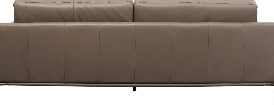 Sofa Ekskluzywna 2-osobowa Skórzana Pikowana Szara 225 Cm*KARE Design Online