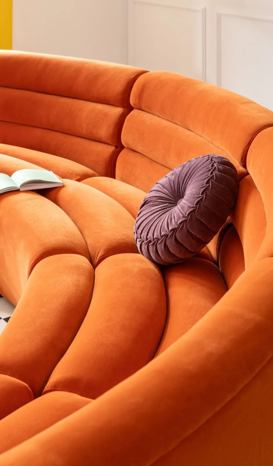 Sofa Element Wave 83x109 Cm Pomarańczowa*KARE Design Sale
