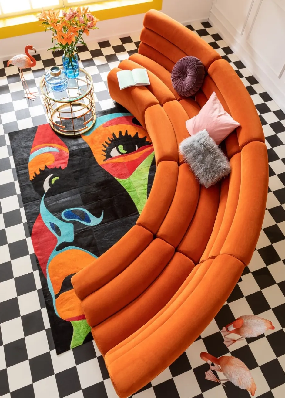 Sofa Element Wave 83x109 Cm Pomarańczowa*KARE Design Sale