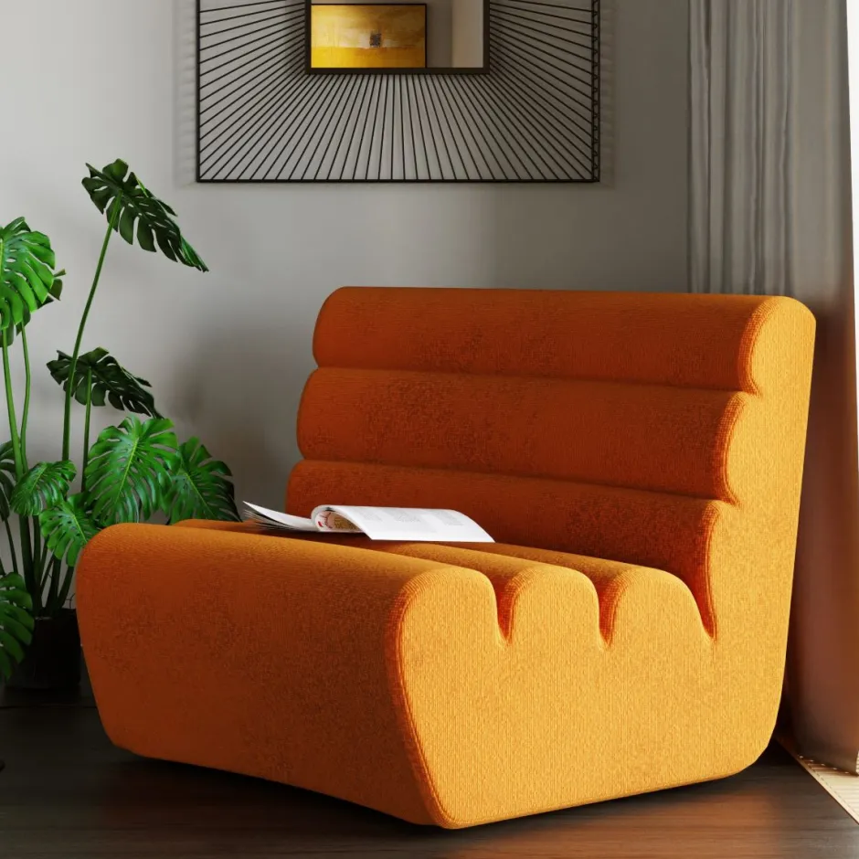 Sofa Element Wave 83x109 Cm Pomarańczowa*KARE Design Sale