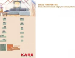 Sofa Infinity Elements 80x70 Cm Szara*KARE Design Best