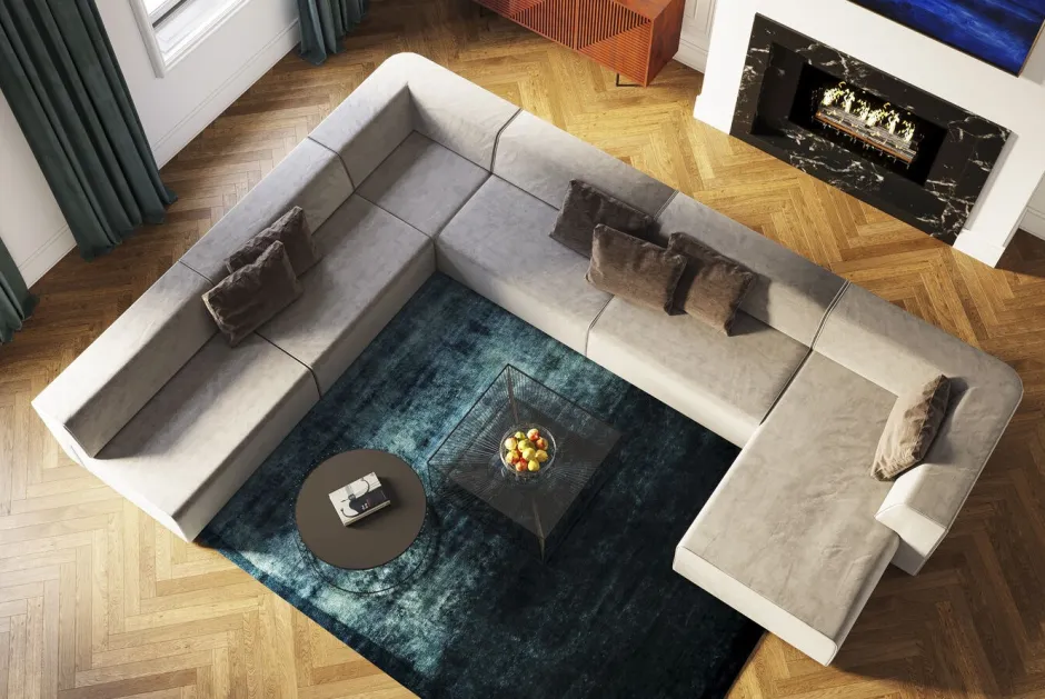 Sofa Infinity Elements 80x70 Cm Szara*KARE Design Best