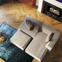 Sofa Infinity Elements 120x70 Cm Szara*KARE Design New