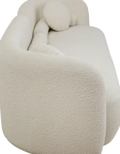 Sofa Kremowa 3-osobowa Tkanina Boucle 225 Cm*KARE Design New