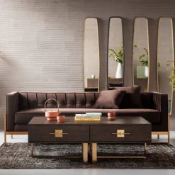 Sofa Loft 226x70 Cm Brązowa*KARE Design Discount