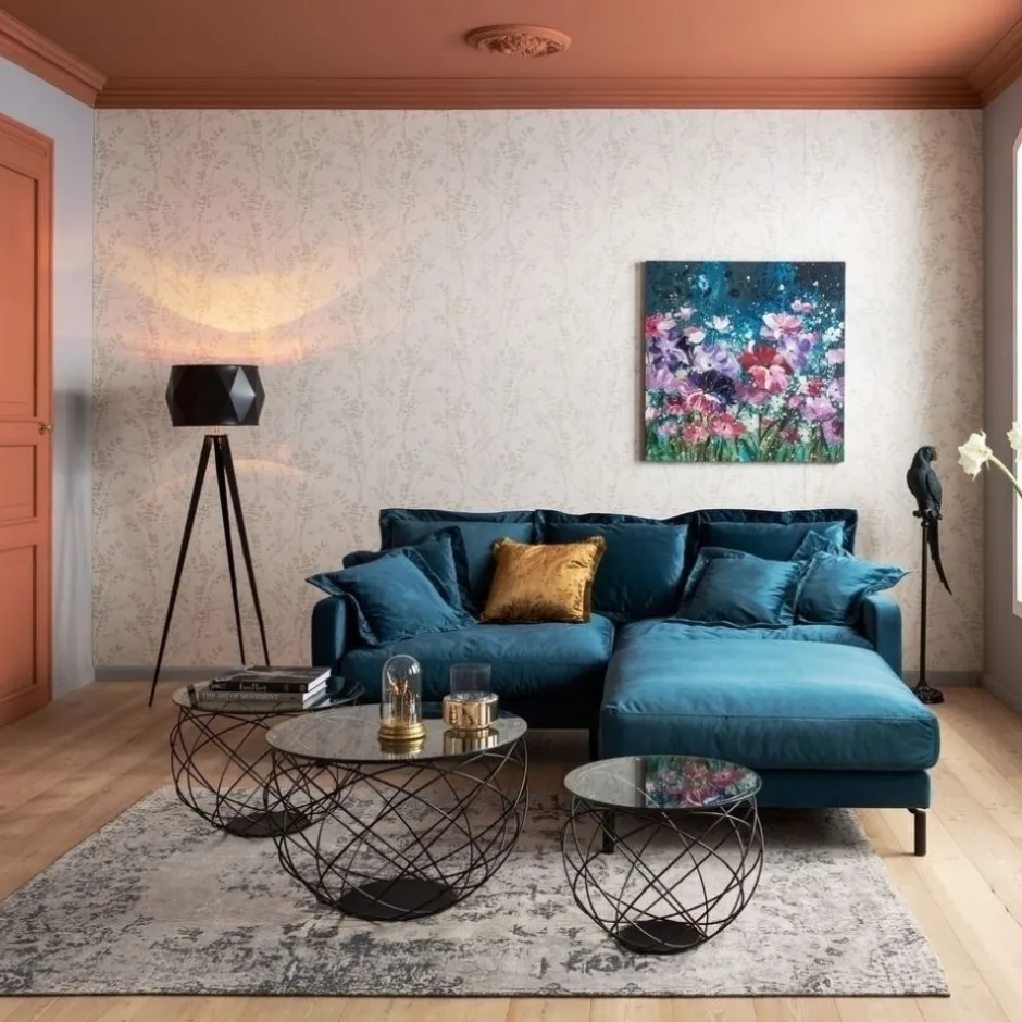 Sofa Lullaby 222x70 Cm Petrol*KARE Design