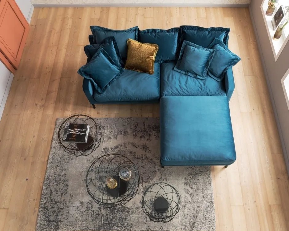 Sofa Lullaby 222x70 Cm Petrol*KARE Design