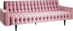 Sofa Milchbar 223x83 Cm Welwetowy Róż*KARE Design Sale