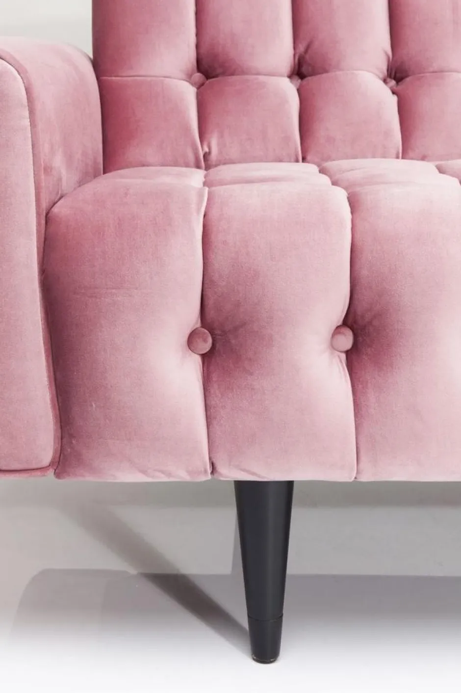 Sofa Milchbar 223x83 Cm Welwetowy Róż*KARE Design Sale