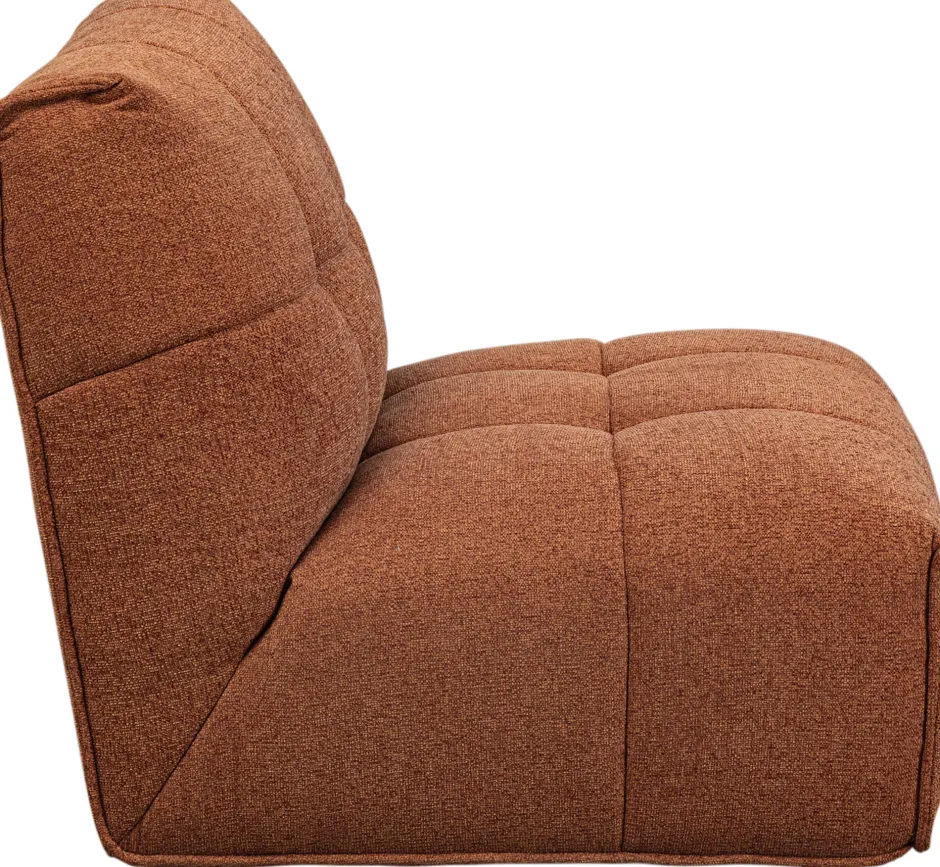 Sofa Modułowa 1 Element Pikowana Brązowa 89 Cm*KARE Design Hot