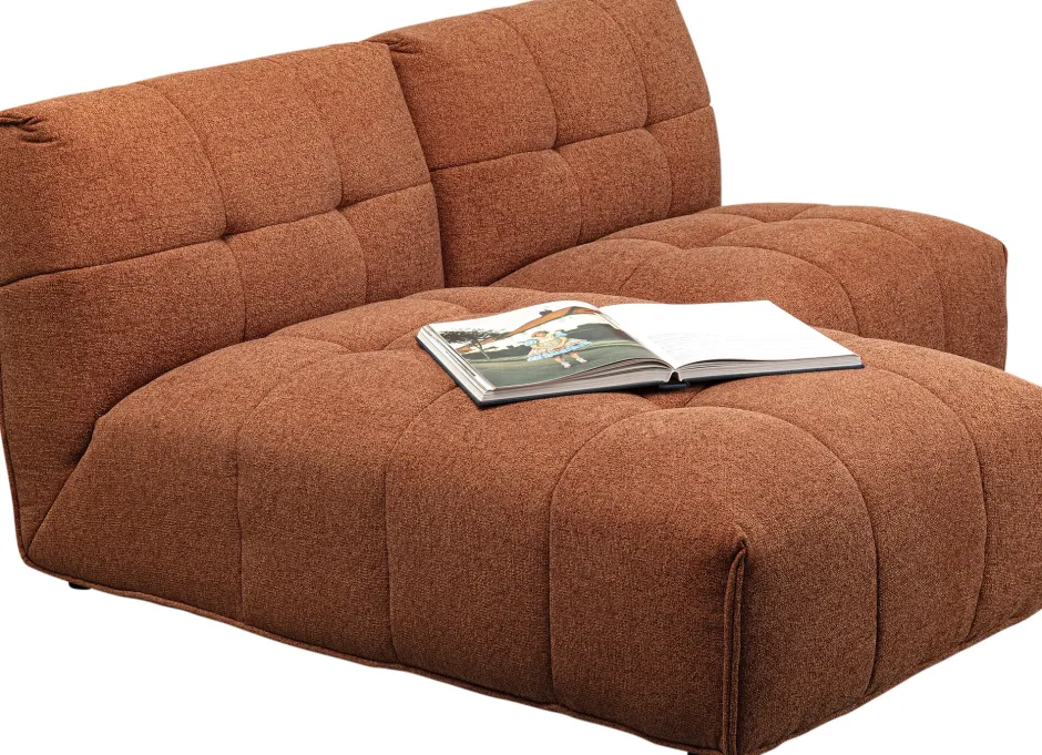 Sofa Modułowa 1 Element Pikowana Brązowa 89 Cm*KARE Design Hot