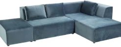 Sofa Modułowa Infinity Velvet Ocean 306x182 Cm Niebieska Prawa*KARE Design Best