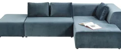 Sofa Modułowa Infinity Velvet Ocean 306x182 Cm Niebieska Prawa*KARE Design Best