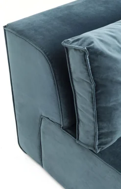 Sofa Modułowa Infinity Velvet Ocean 306x182 Cm Niebieska Prawa*KARE Design Best
