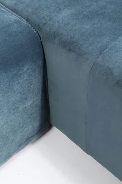 Sofa Modułowa Infinity Velvet Ocean 306x182 Cm Niebieska Prawa*KARE Design Best