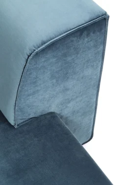 Sofa Modułowa Infinity Velvet Ocean 306x182 Cm Niebieska Prawa*KARE Design Best