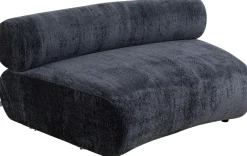 Sofa - Moduł Zaokrąglony Tapicerka Szaroniebieska 145 Cm*KARE Design Outlet