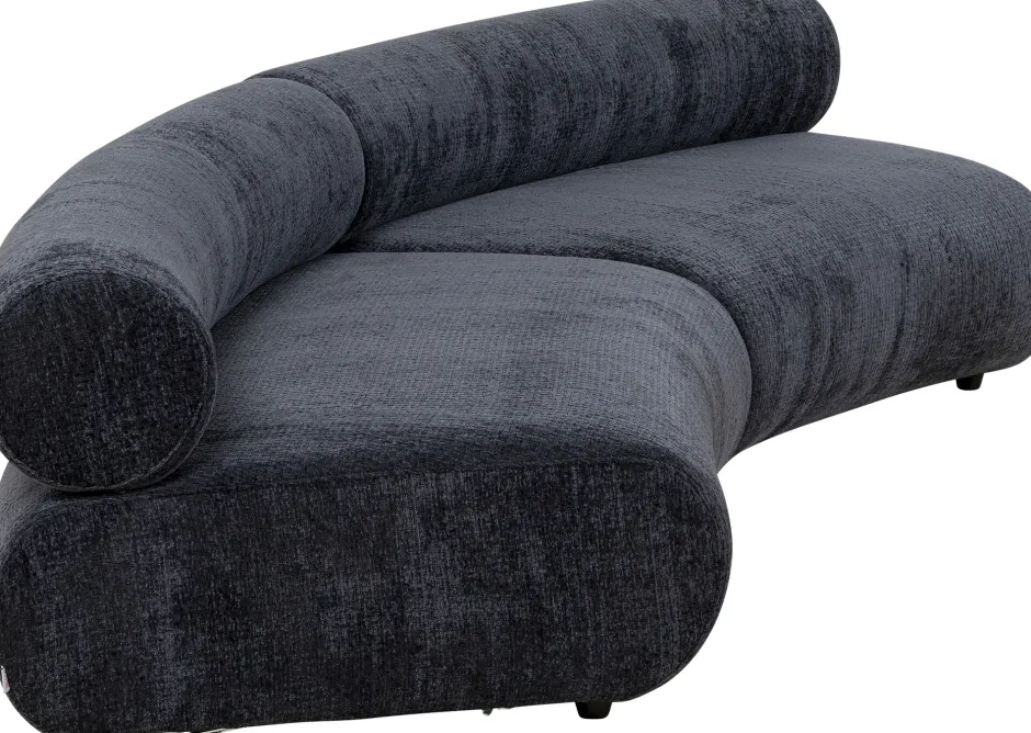 Sofa - Moduł Zaokrąglony Tapicerka Szaroniebieska 145 Cm*KARE Design Outlet
