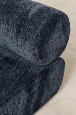 Sofa - Moduł Zaokrąglony Tapicerka Szaroniebieska 145 Cm*KARE Design Outlet