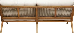 Sofa Ogrodowa 3-osobowa Siedzisko Kremowe 180 Cm Nogi Drewno Akacjowe*KARE Design Hot