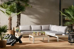 Sofa Ogrodowa Ze Stolikiem Holiday White 242x242 Cm*KARE Design Sale
