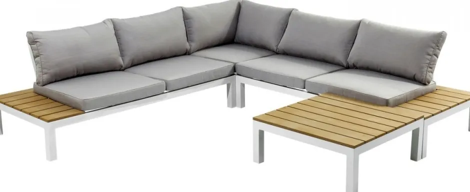 Sofa Ogrodowa Ze Stolikiem Holiday White 242x242 Cm*KARE Design Sale
