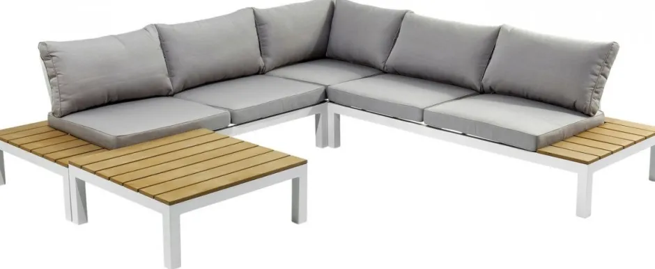 Sofa Ogrodowa Ze Stolikiem Holiday White 242x242 Cm*KARE Design Sale
