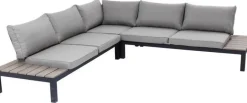 Sofa Ogrodowa Ze Stolikiem Holiday Black 242x242 Cm*KARE Design Outlet