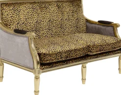 Sofa 2-os. Glamour Do Salonu Panterka Rama Złota 135 Cm*KARE Design Best
