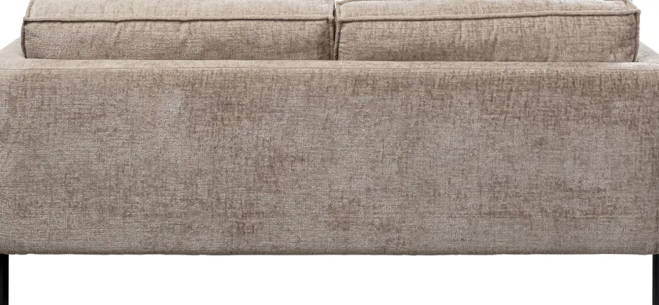 Sofa 2-osobowa Beżowa Tkanina Szenilowa Nogi Czarne 178 Cm*KARE Design Hot