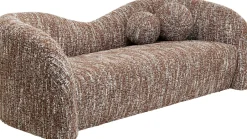 Sofa 2-osobowa Brązowa Zaokrąglony Kształ 201 Cm*KARE Design Clearance