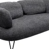 Sofa 2-osobowa Czarna Tkanina Melanżowa 182 Cm*KARE Design New