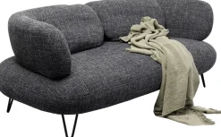 Sofa 2-osobowa Czarna Tkanina Melanżowa 182 Cm*KARE Design New