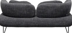 Sofa 2-osobowa Czarna Tkanina Melanżowa 182 Cm*KARE Design New