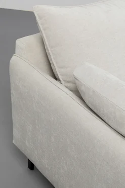 Sofa 3-osobowa Do Salonu Kremowa Z Czarnymi Stalowymi Nogami 245 Cm*KARE Design