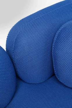 Sofa 2-osobowa Nowoczesna Tapicerka Niebieska Nogi Czarne 182 Cm*KARE Design New