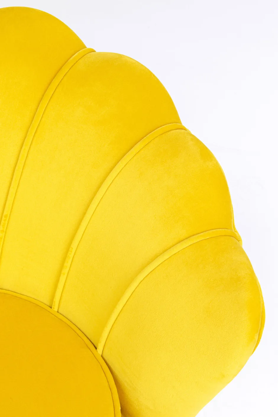 Sofa 2-osobowa Welurowa żółta 132 Cm Nogi Złote*KARE Design Best