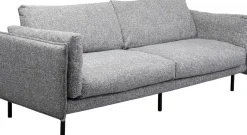 Sofa 3-osobowa W Kolorze Szarym Nogi Stalowe Czarne 230 Cm*KARE Design Hot