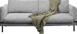 Sofa 3-osobowa W Kolorze Szarym Nogi Stalowe Czarne 230 Cm*KARE Design Hot