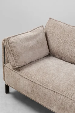 Sofa 3-os. Tapicerowana W Kolorze Szarym Nogi Stal Czarne 233 Cm*KARE Design Online