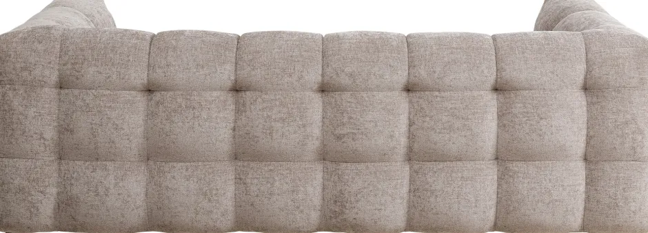 Sofa Pikowana 3-osobowa Jasnobrązowa 240 Cm*KARE Design