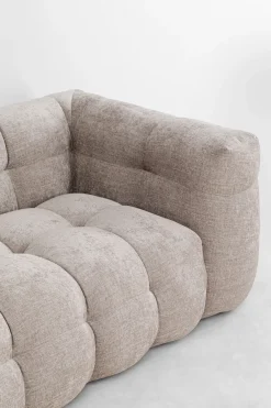 Sofa Pikowana 3-osobowa Jasnobrązowa 240 Cm*KARE Design
