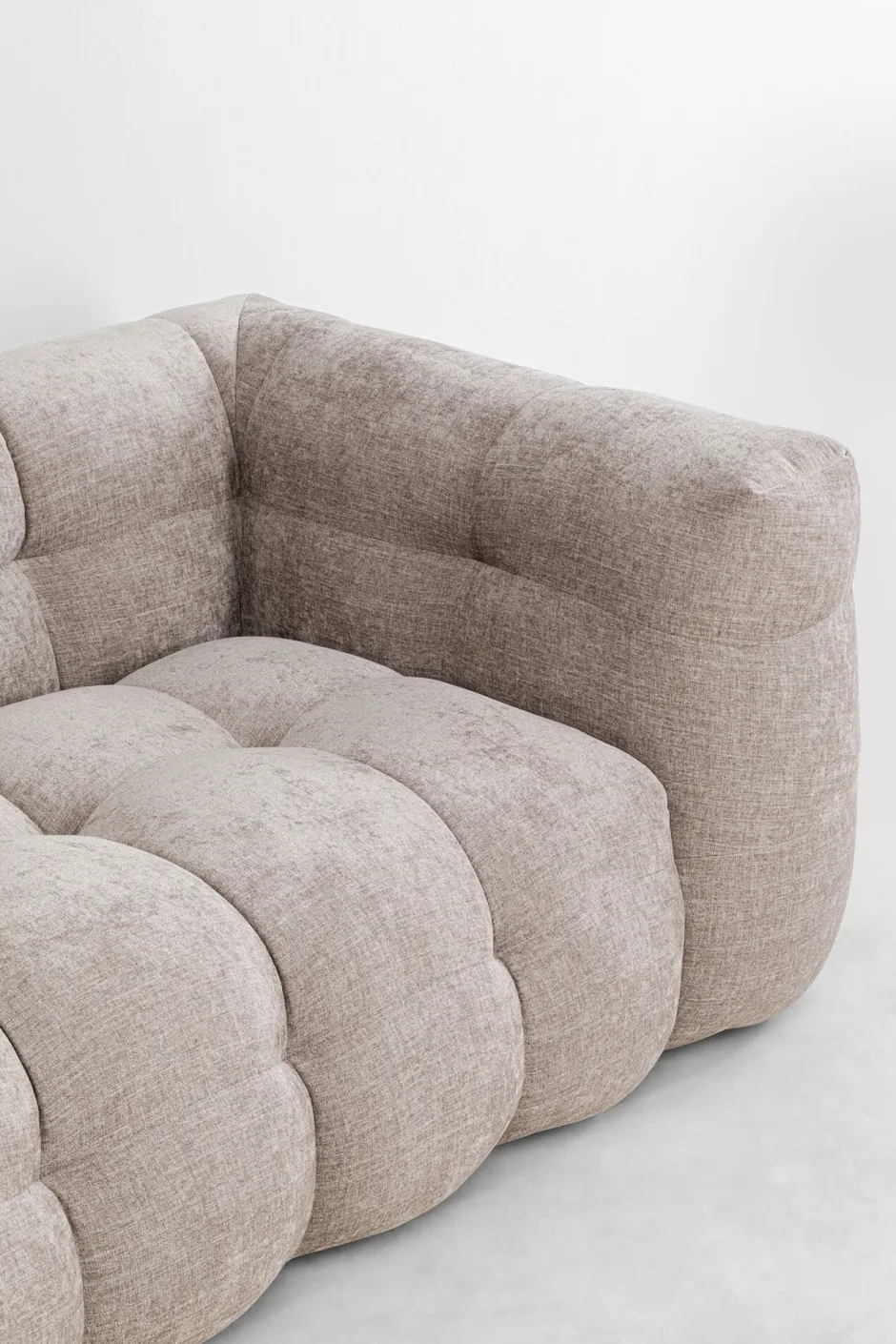 Sofa Pikowana 3-osobowa Jasnobrązowa 240 Cm*KARE Design