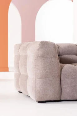 Sofa Pikowana 3-osobowa Jasnobrązowa 240 Cm*KARE Design