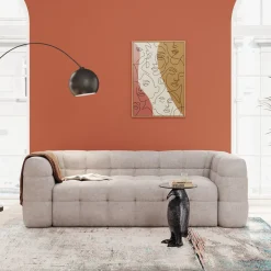 Sofa Pikowana 3-osobowa Kremowa 240 Cm*KARE Design Best