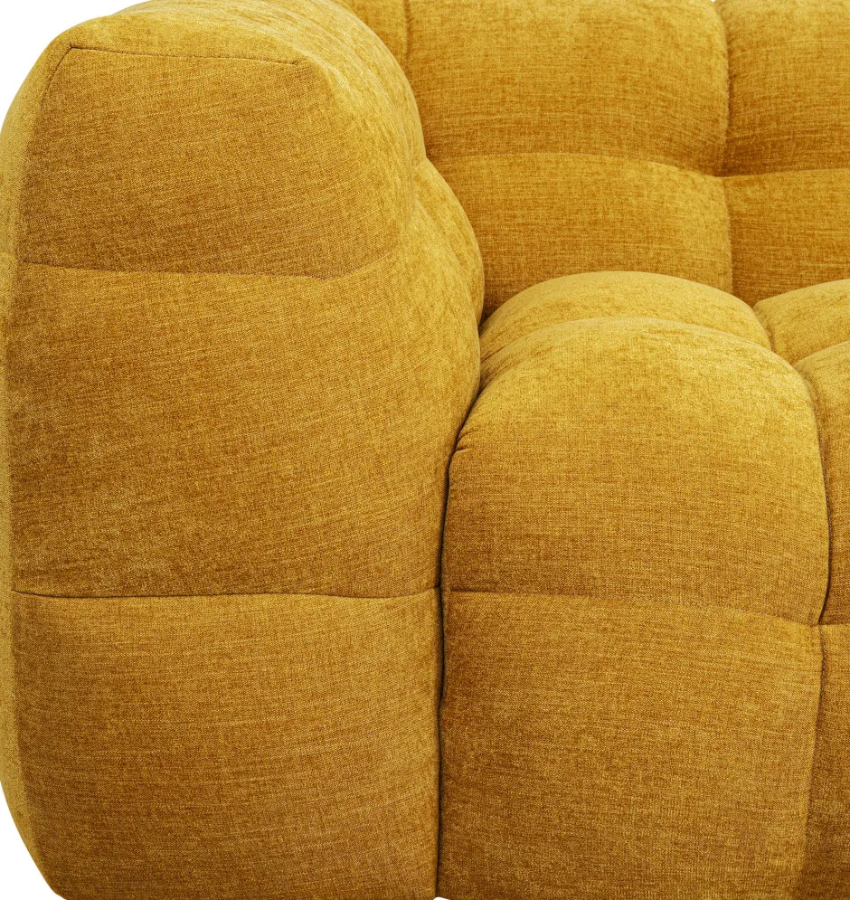 Sofa Pikowana 3-osobowa żółta 240 Cm*KARE Design Clearance