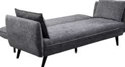 Sofa Rozkładana Do Salonu Szara Nogi Czarne Drewniane 216 Cm*KARE Design Online