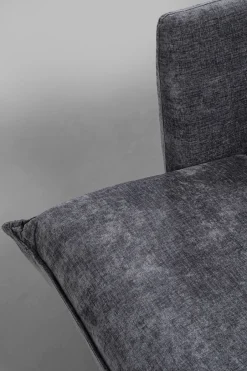 Sofa Rozkładana Do Salonu Szara Nogi Czarne Drewniane 216 Cm*KARE Design Online
